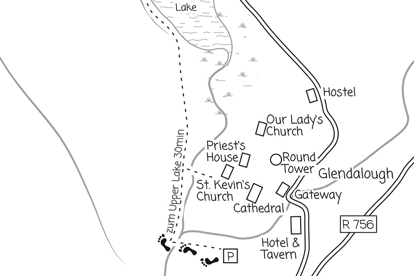 Maps for guidebooks, detail