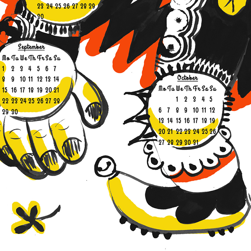 Gschirrhangerlkalender Detail